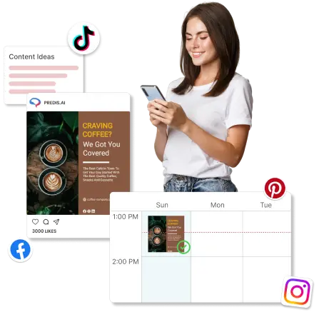 social media posts on autopilot