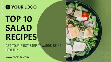 food blog banner template