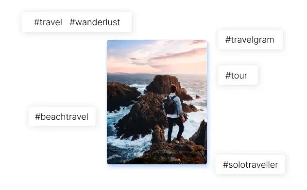 use image to generate hashtags