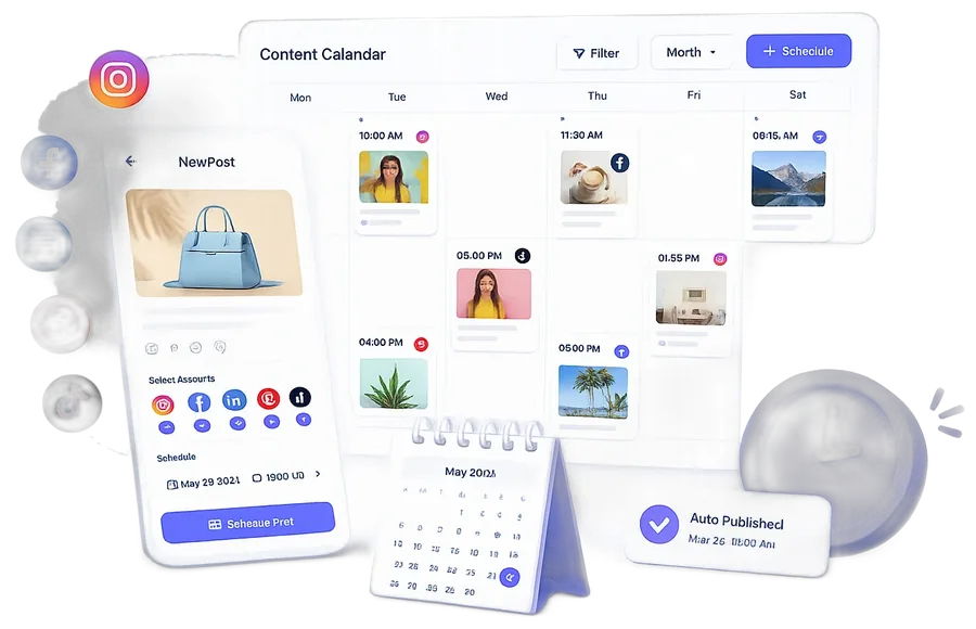 bulk schedule social media content
