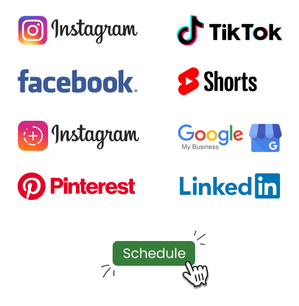 schedule social media videos