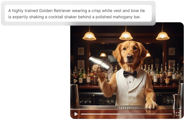 AI to turn text input into videos