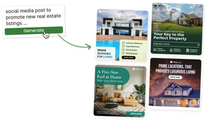 creating posts with free AI social media post generator