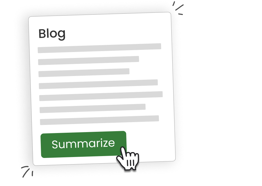 auto blog summarization using AI