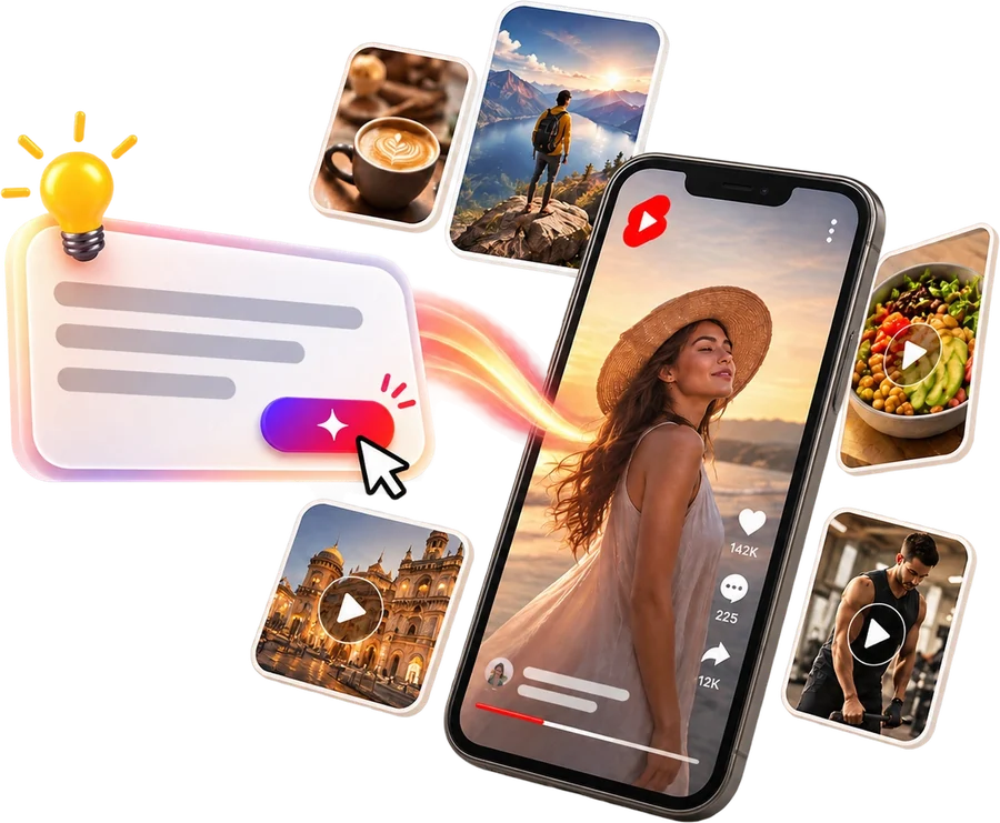 Make YouTube Shorts from a text prompt with AI