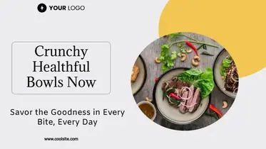 food ad banner template