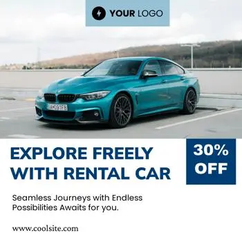 car rental ad template