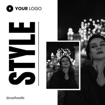 instgram fashion ad template