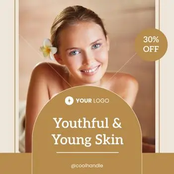 skincare ad template