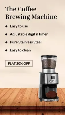 coffee video ad template