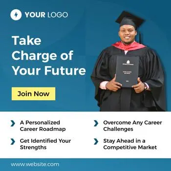 education linkedin ad template