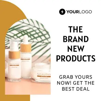 beauty product ad template
