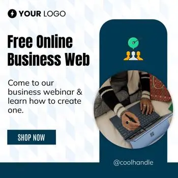 LinkedIn ad template for a free business webinar