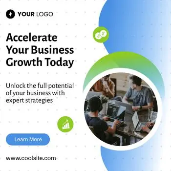 LinkedIn ad template for a business growth consultancy