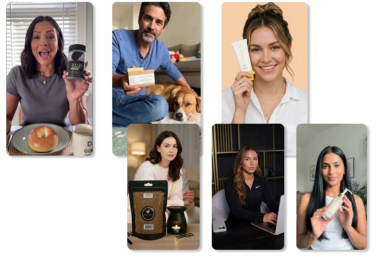 Natural voiceovers and B-roll for UGC ads