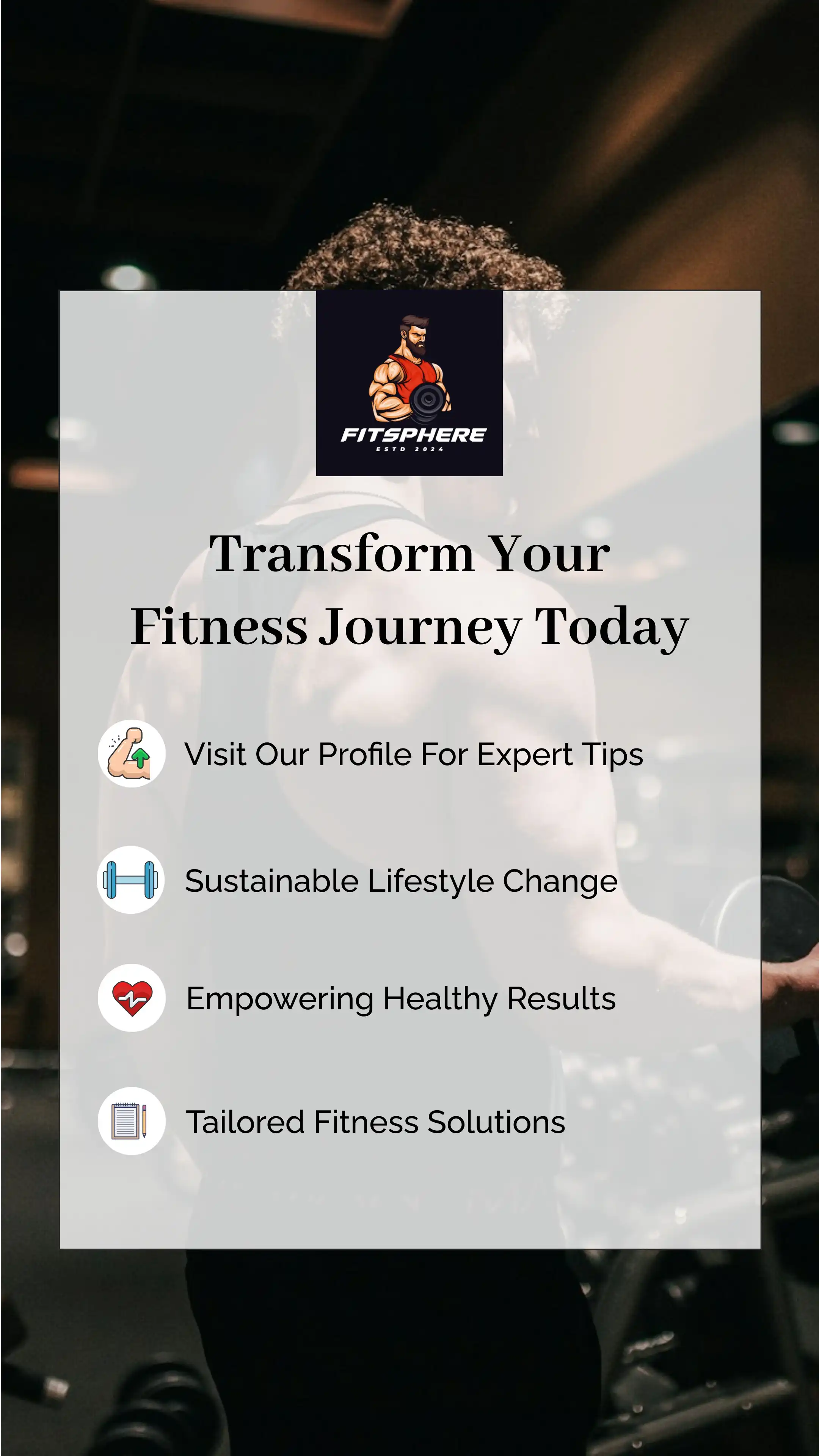 Plantilla de anuncio de Pinterest para un plan de entrenamiento físico