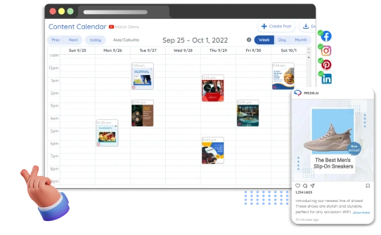 schedule social media posts