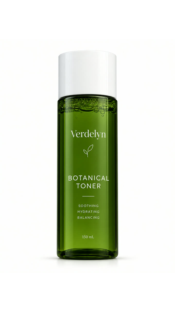 The Verdelyn toner bottle product photo