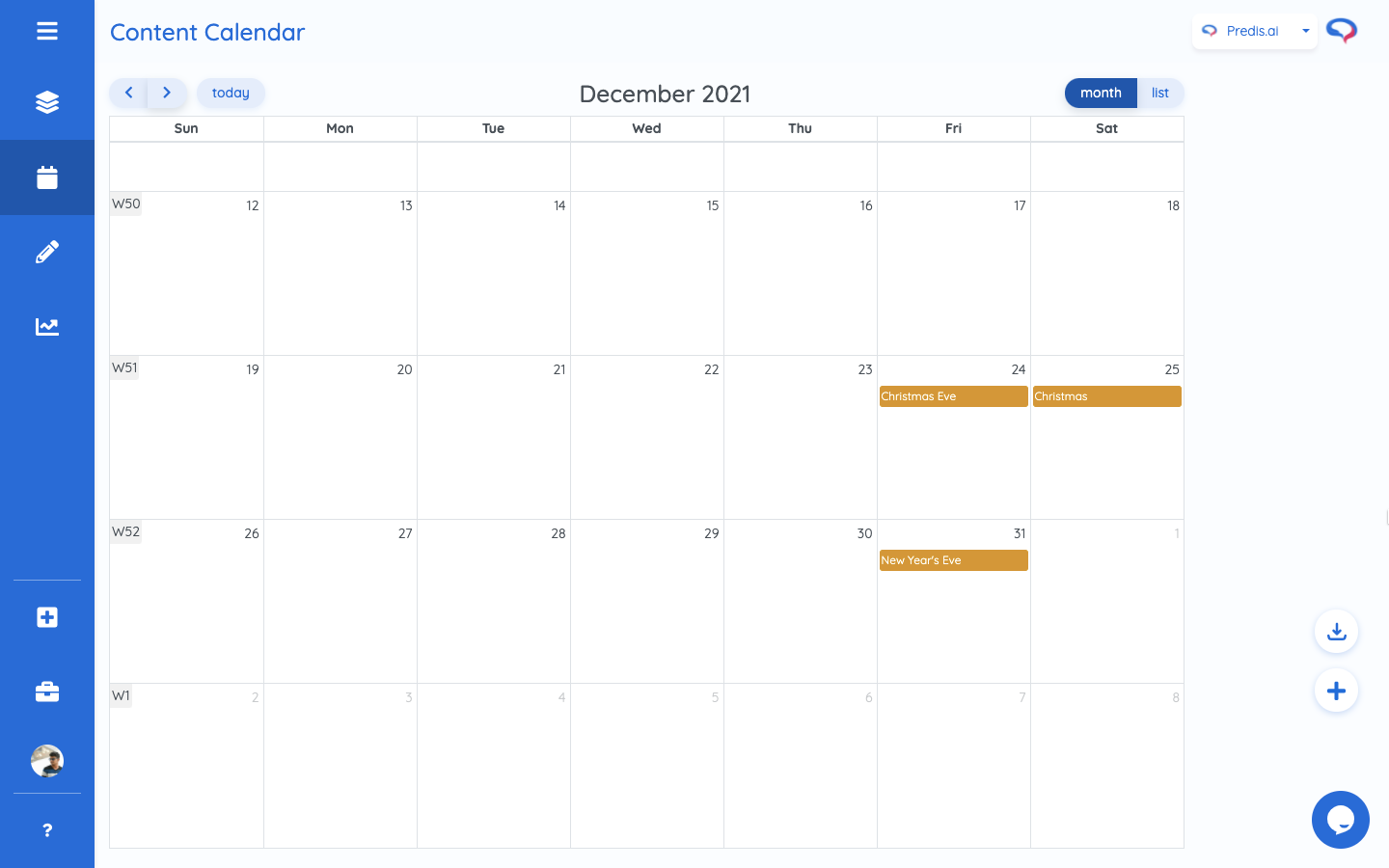 Never miss an important day with Predis.ai content scheduler