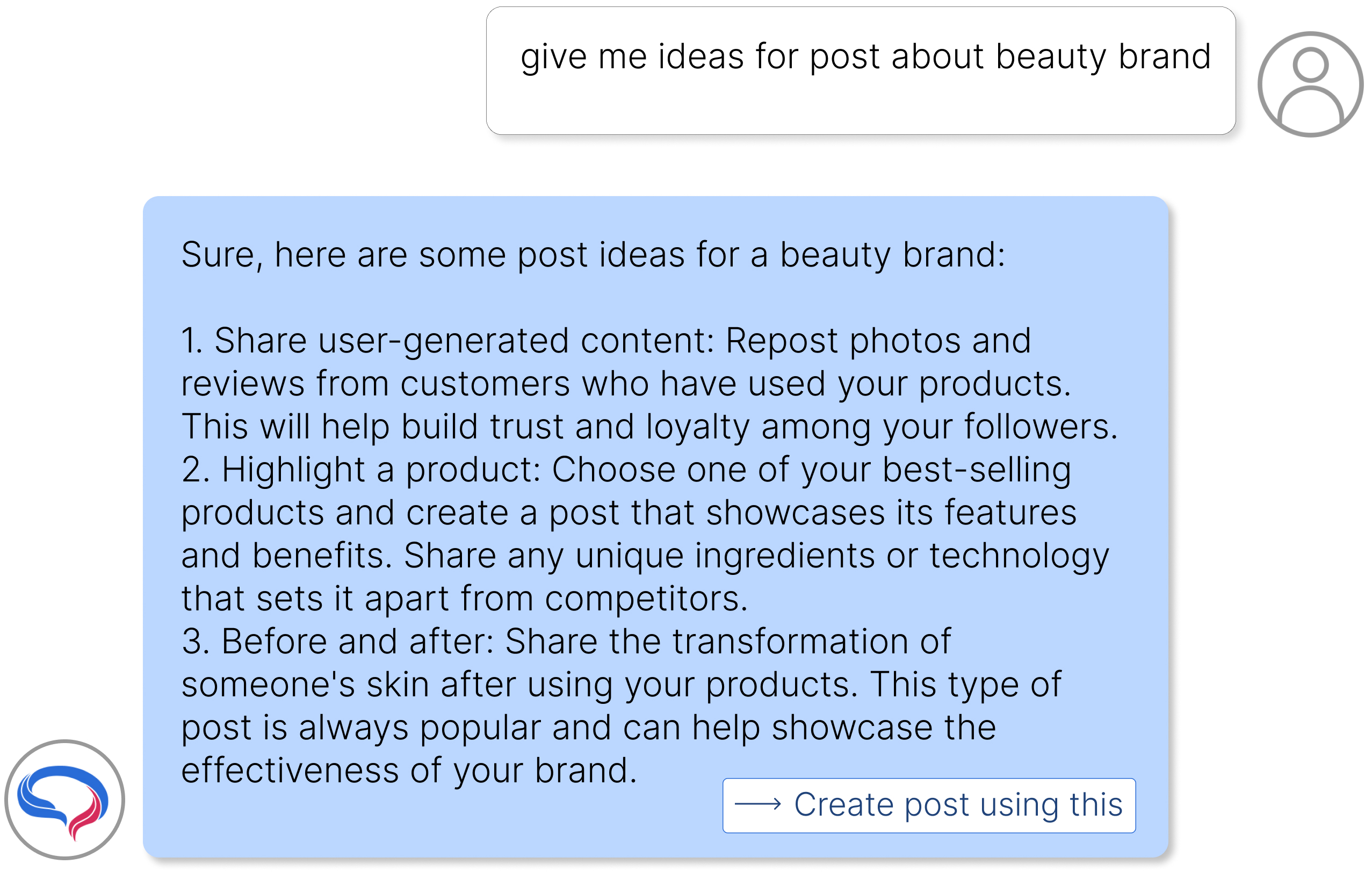 Post Ideas tailored for your Business and Audience