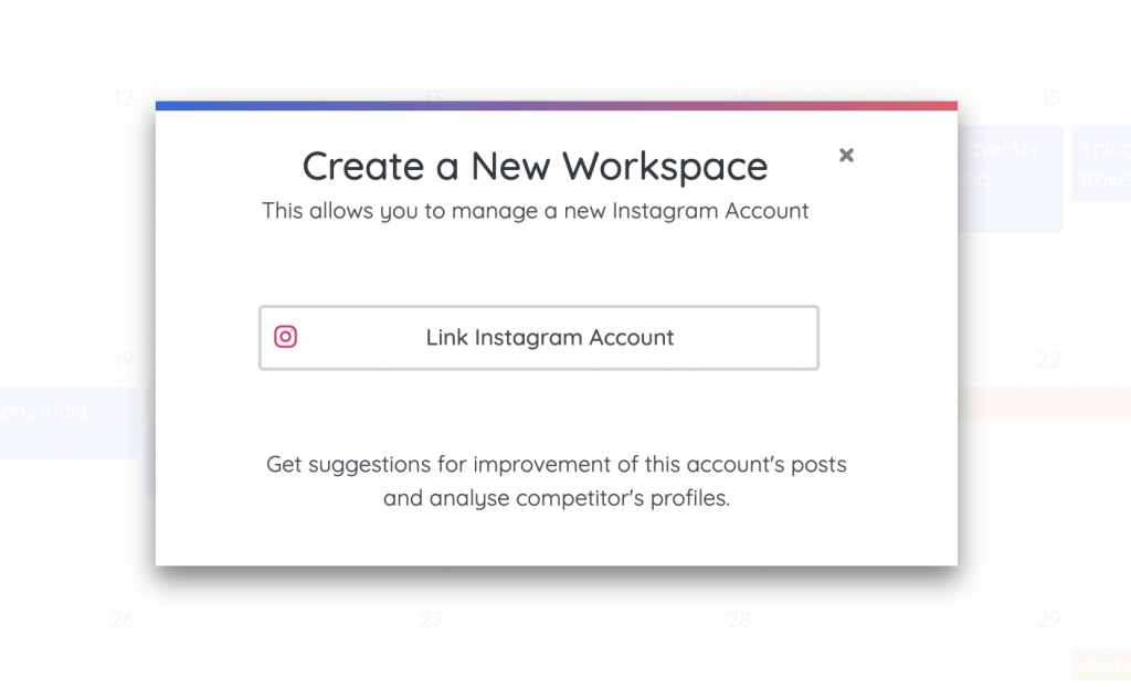 adding an instagram account to predis
