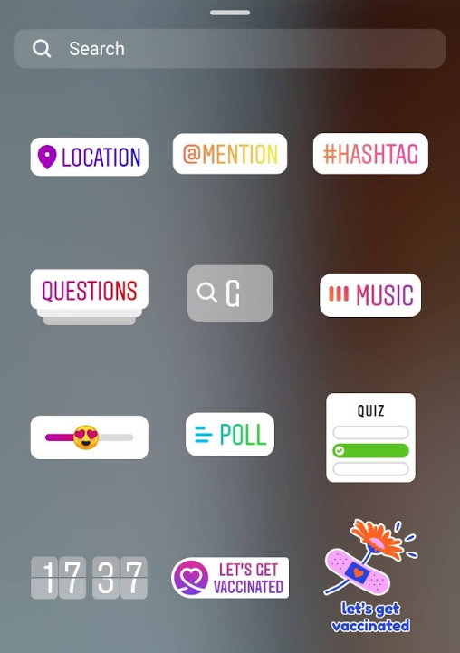 How to Create a Poll games on Instagram Stories- Poll sticker menu