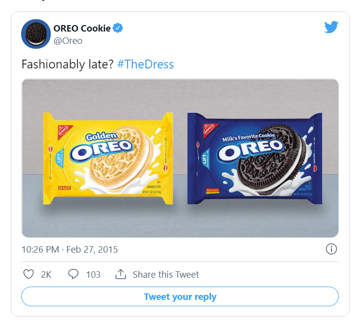 trends on Instagram - example of moment marketing