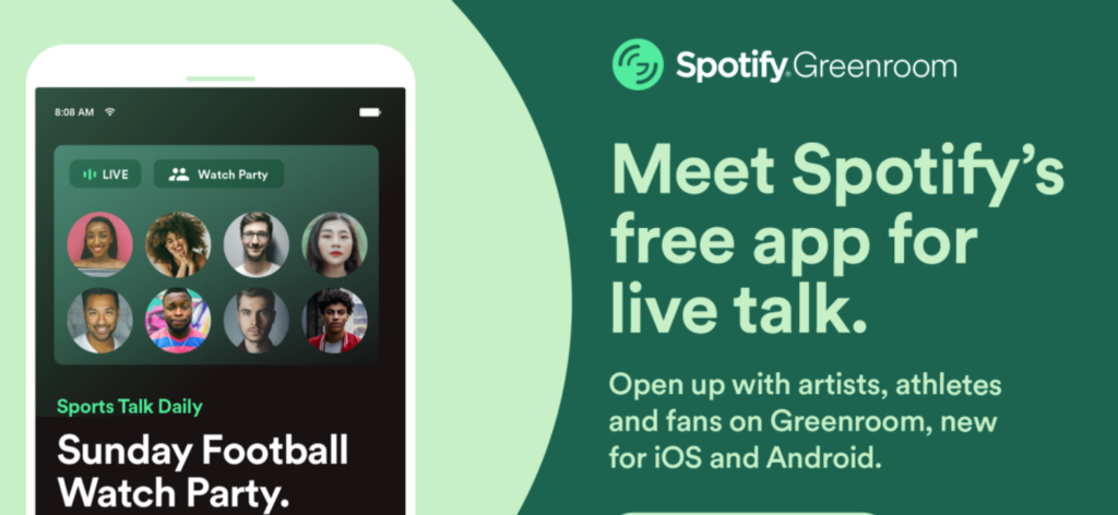 Spotify Greenroom - social audio app