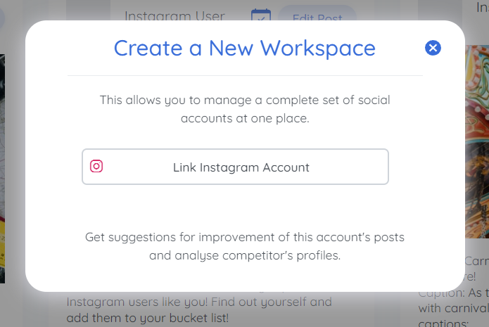 linking an instagram account to predis.ai