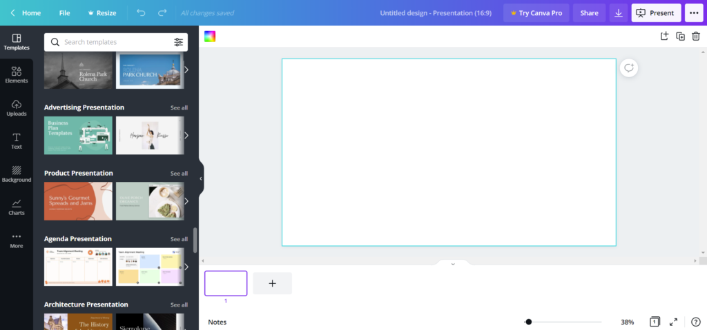 making a canva presentation