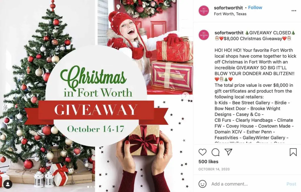 Plan for Christmas interactive posts for contests and giveaways