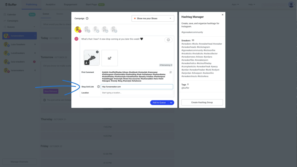 Planoly vs Buffer #7. Bio-Link feature