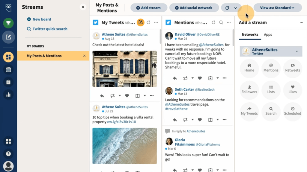 Later vs Hootsuite: Social media monitoring