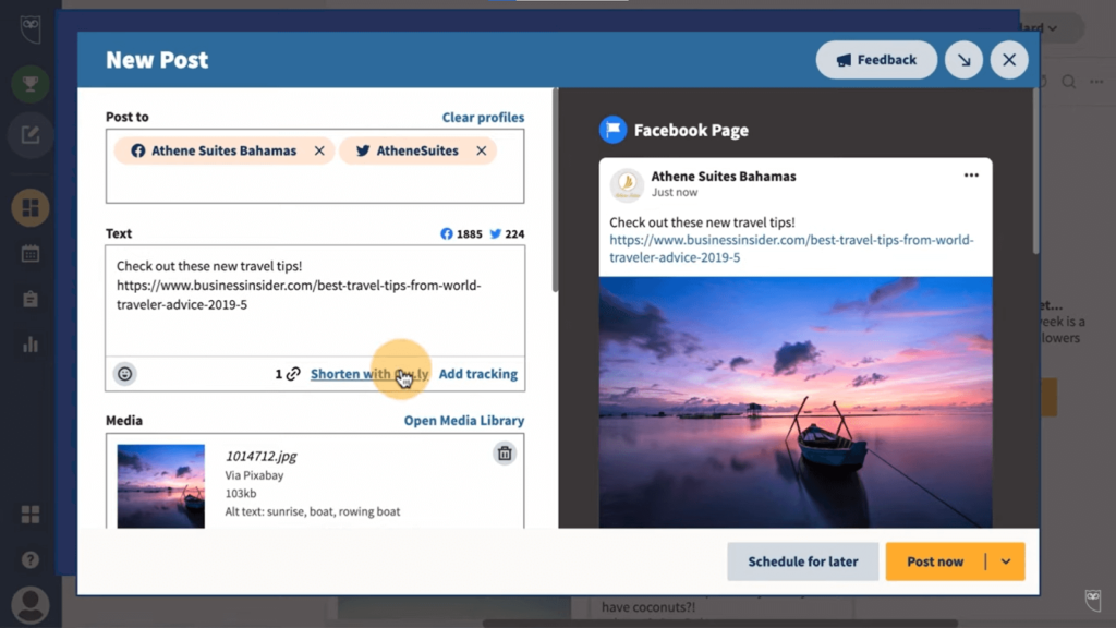 Buffer vs Hootsuite #7. Bio-Link feature