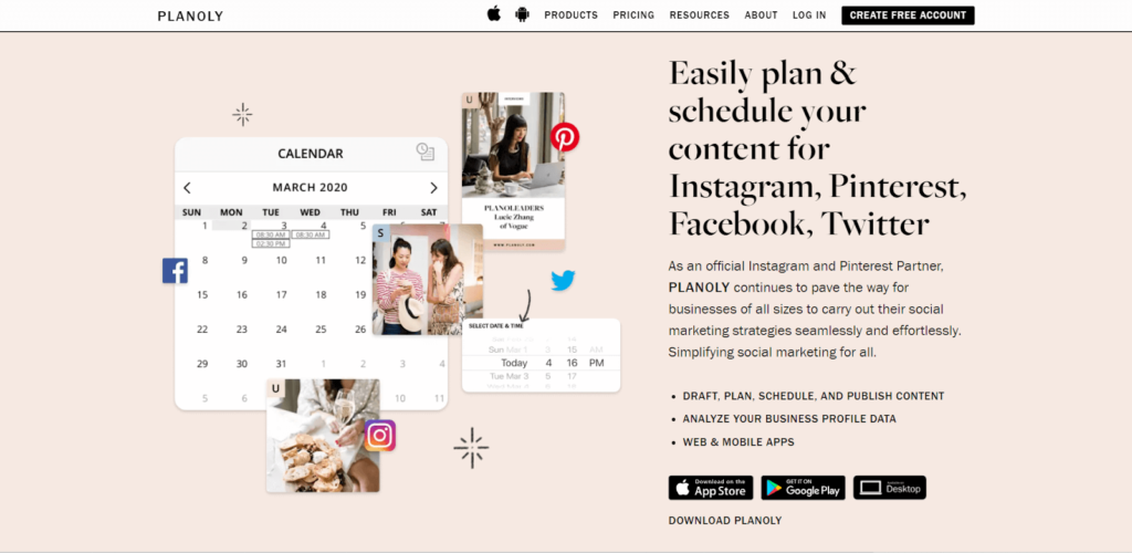 supported social media channels