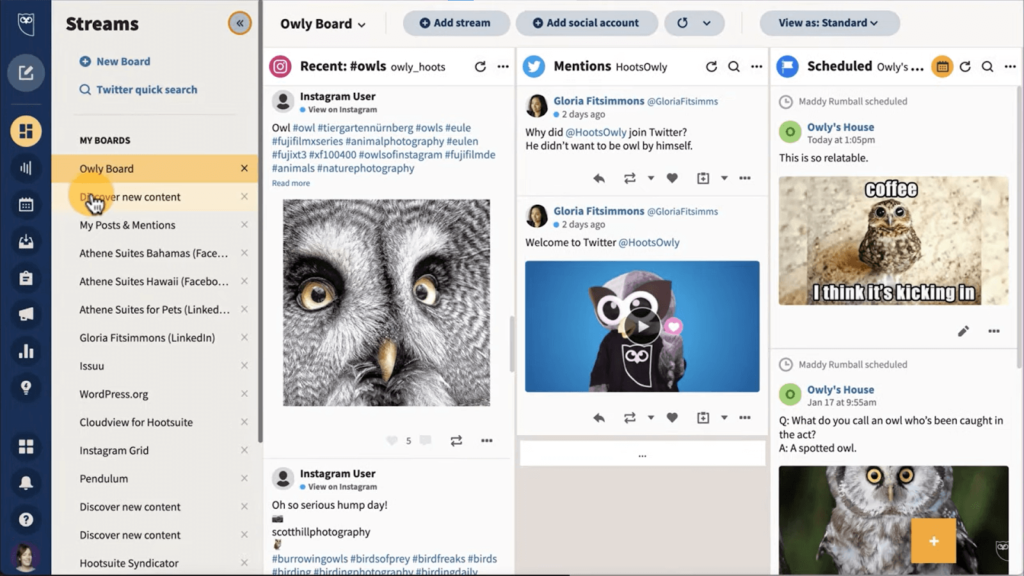Later vs Hootsuite #4. User Interface