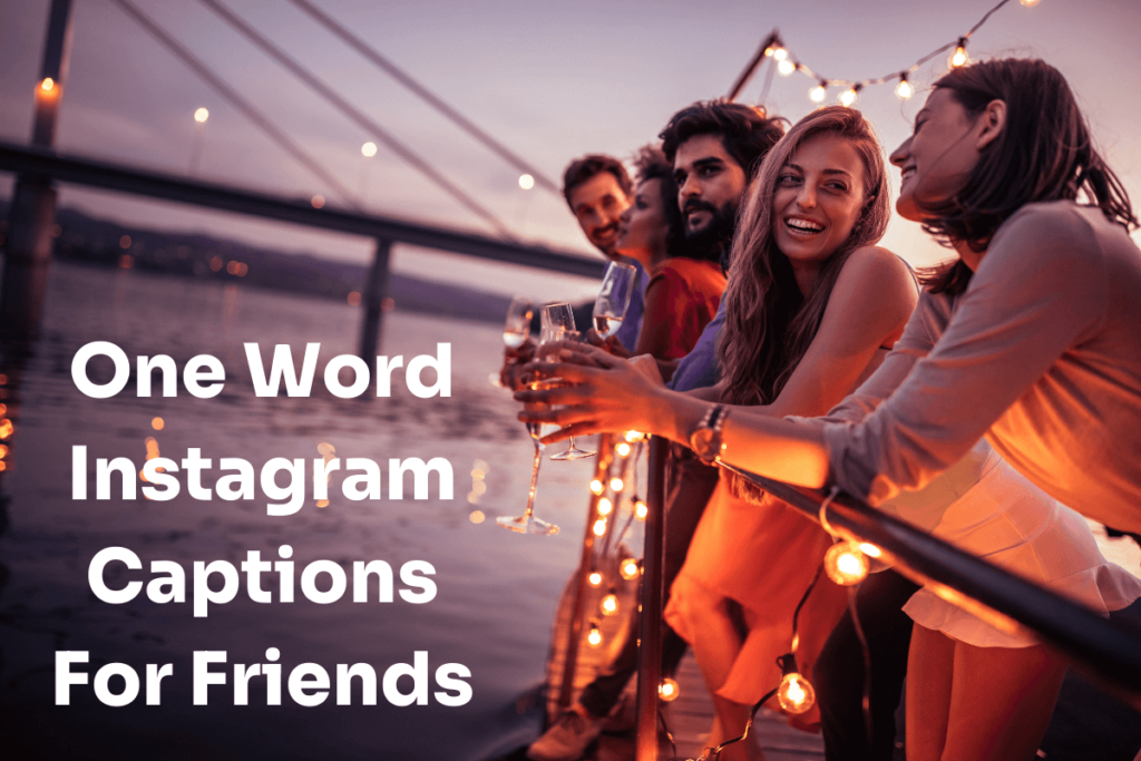 Eén woordbijschrift voor Instagram-vrienden