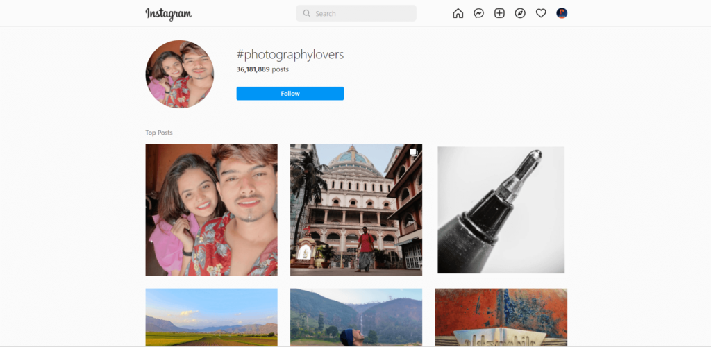Hashtag of Most Popular Photography