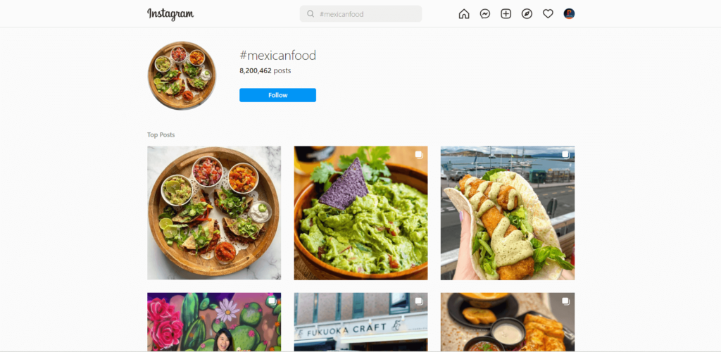 Hashtags for Mexican dishes
