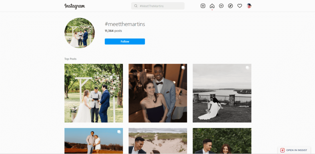 Simple Wedding Hashtags