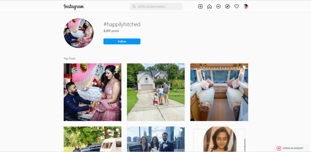 Classic Wedding Hashtags