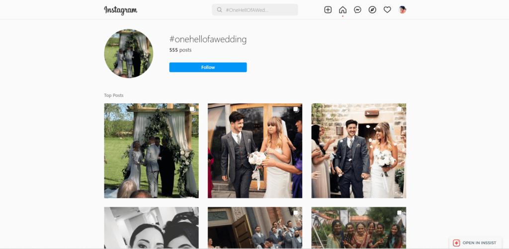 Instagram hashtags for punny wedding photos