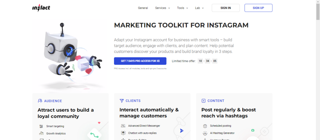 Inflact Instagram tools