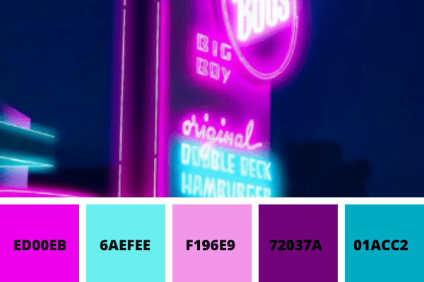 neon pink codes
