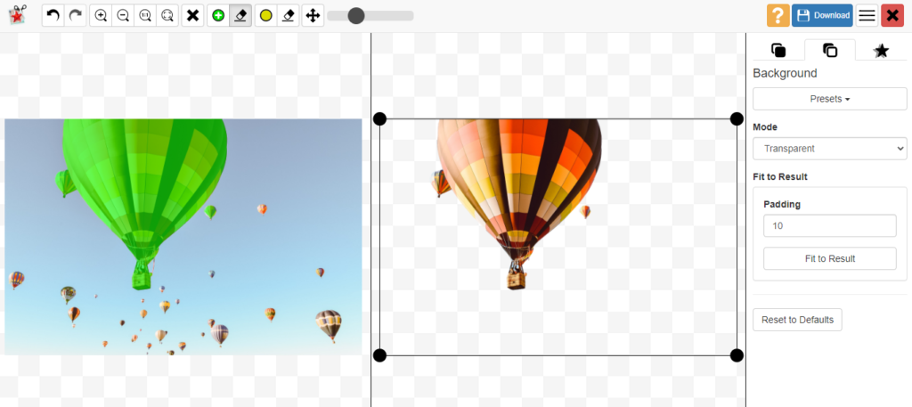 photoscissors background remover