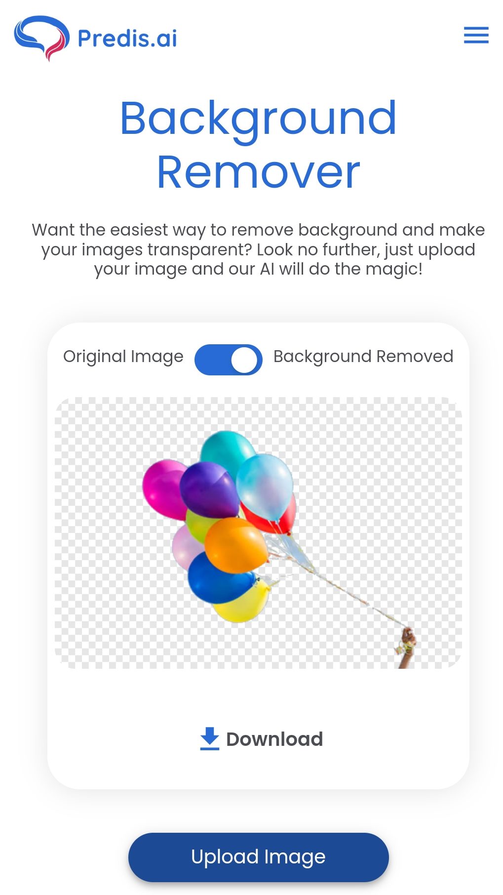 predis.ai online background removal tool 