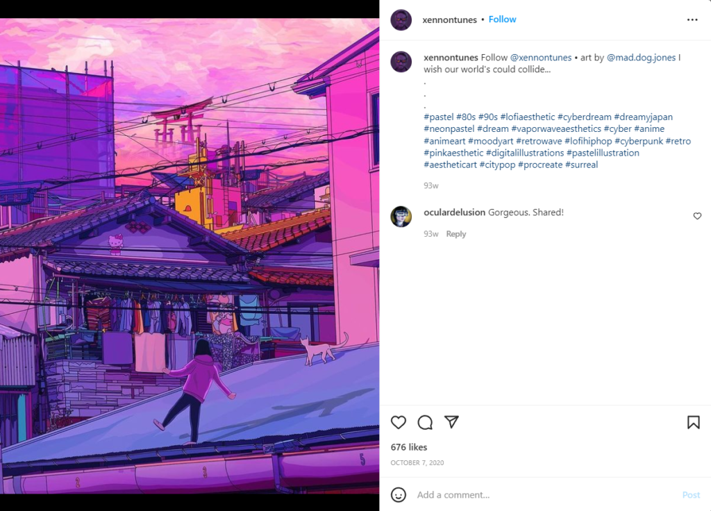Neon color pastel image