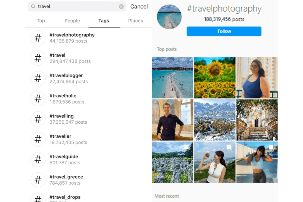 Searching Hashtags on Instagram-Hashtag Analytics