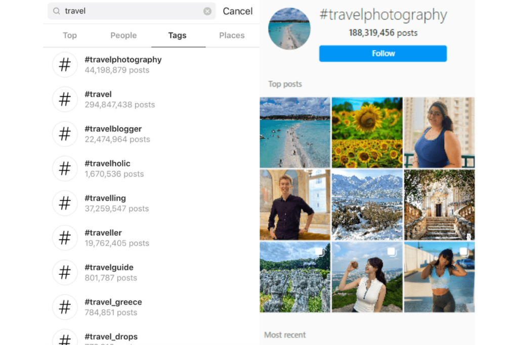 Searching Hashtags on Instagram-Hashtag Analytics