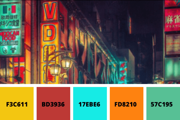 neon color palette